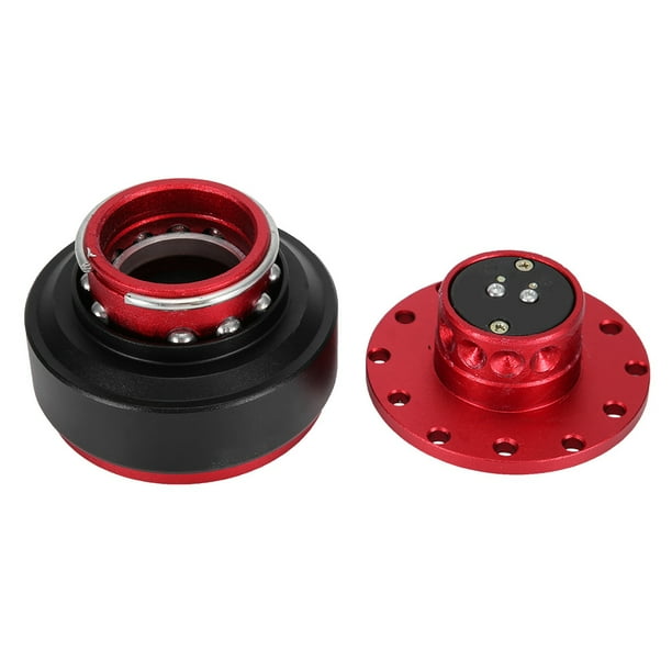 EBTOOLS Universal Steering Wheel Hub Adapter Boss Kit Quick Release for Racing Car Aluminum Alloy Black